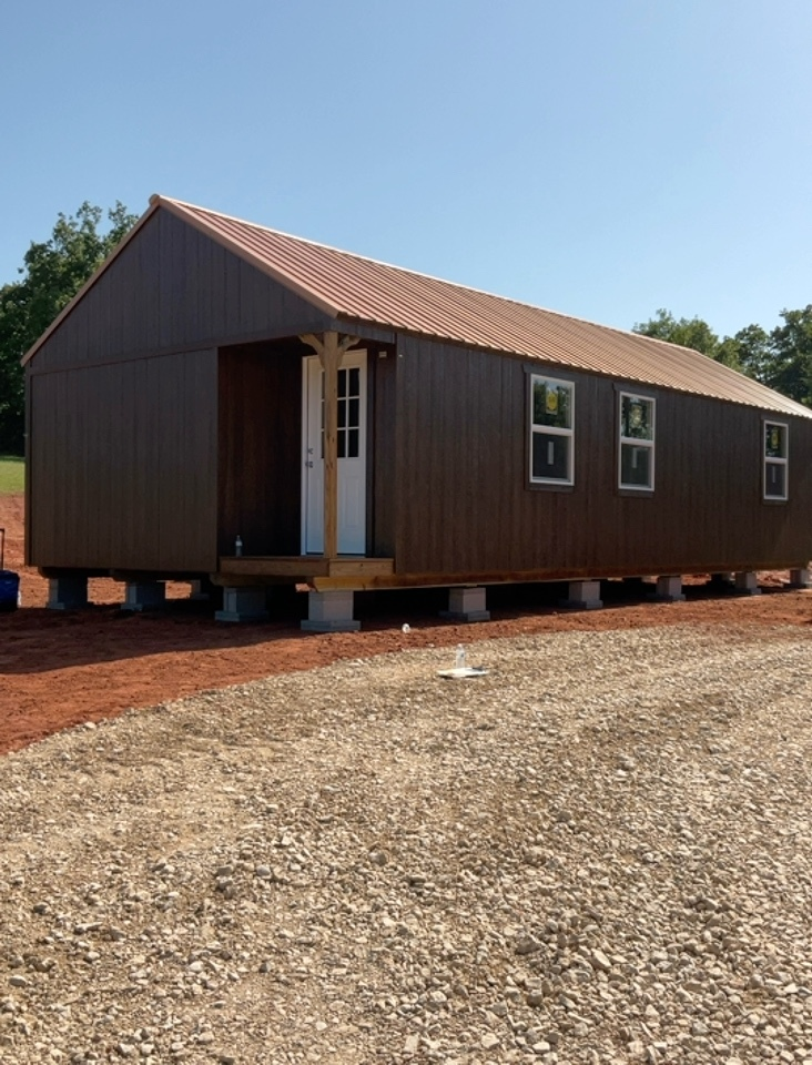 16×40 Wood Cabin in Harrah, OK — Portfolio · OK Structures